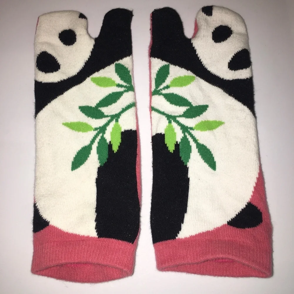 Girls Ankle Panda Socks